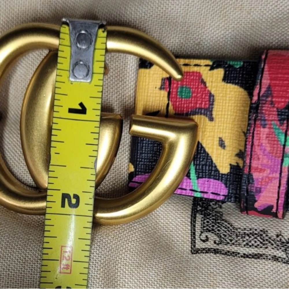 Gucci Ken Scott Print GG Marmont Belt - Picture 8 of 8